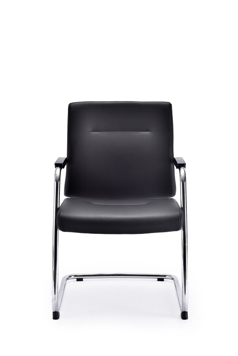 Rico Leather Boardroom Cantilever Chair with Stitch Detailing