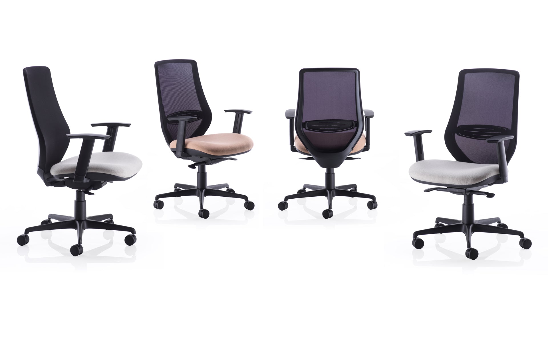 Pose High Back Mesh Task Chair with Self-Tensioning Mechanism & Seat Slide