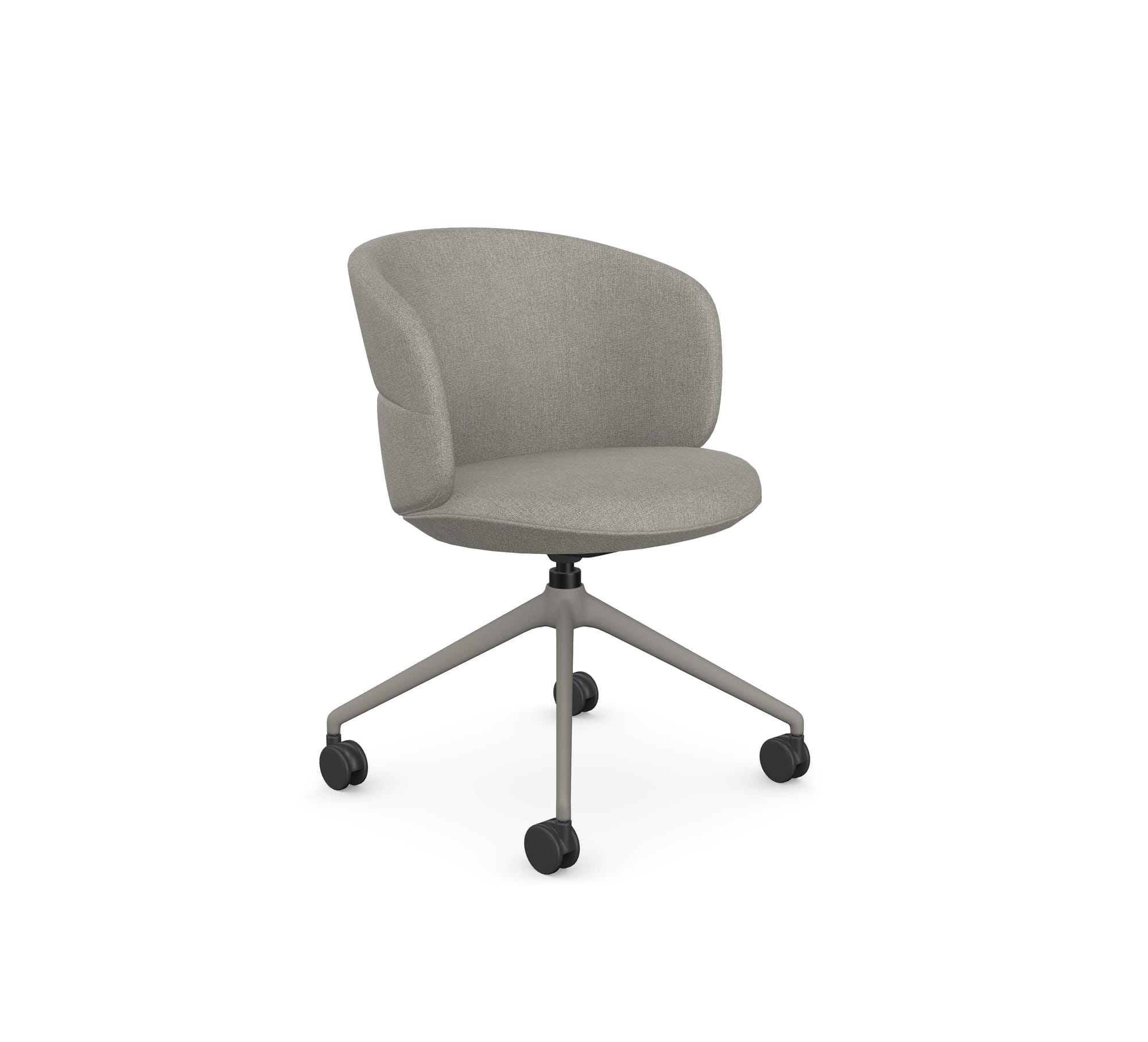 Ekori Chair - 4-arm swivel fixed-height base, caster wheel