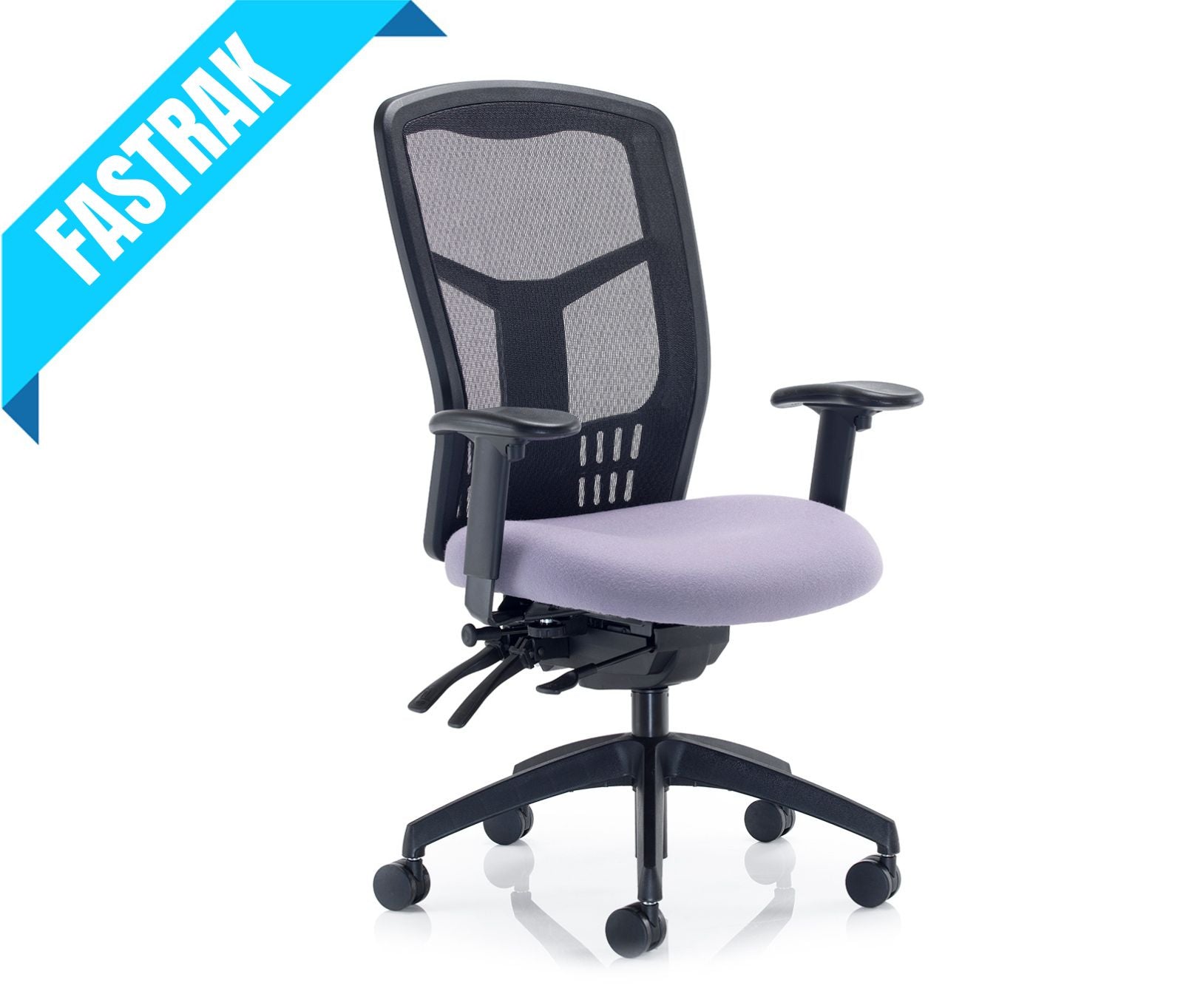 Hybrid Heavy-Duty Mesh Chair with Multi-Function Mechanism, Slide & Tilt