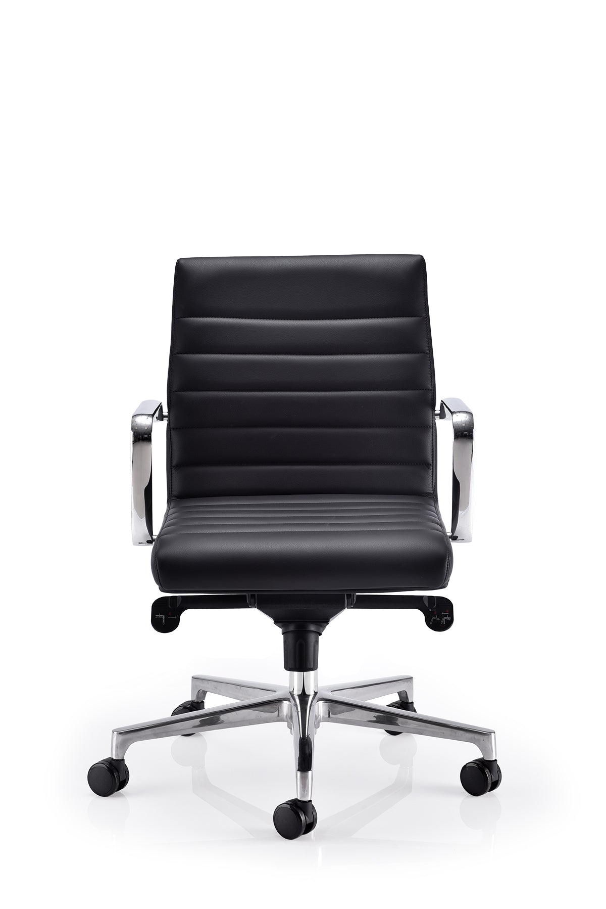 Folio Executive Leather Seating Armchair with Full Cushioning & Ribbed Stitch Detail