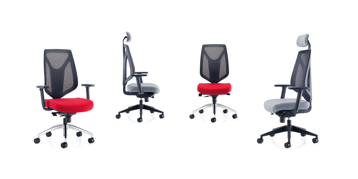 Mentor Contemporary Mesh Chair with Fingertip Synchro Mechanism