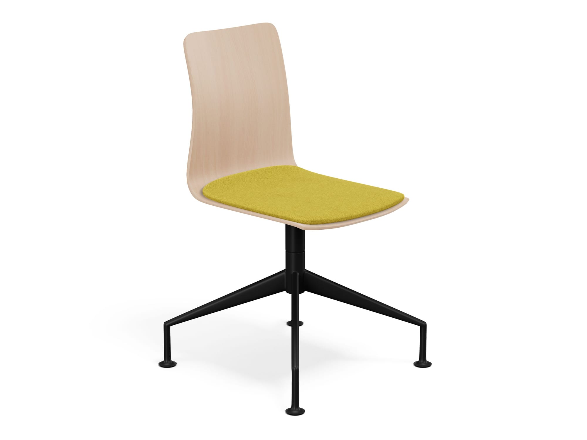 Linar Plus Wooden Chair with Cushion, Cross Base