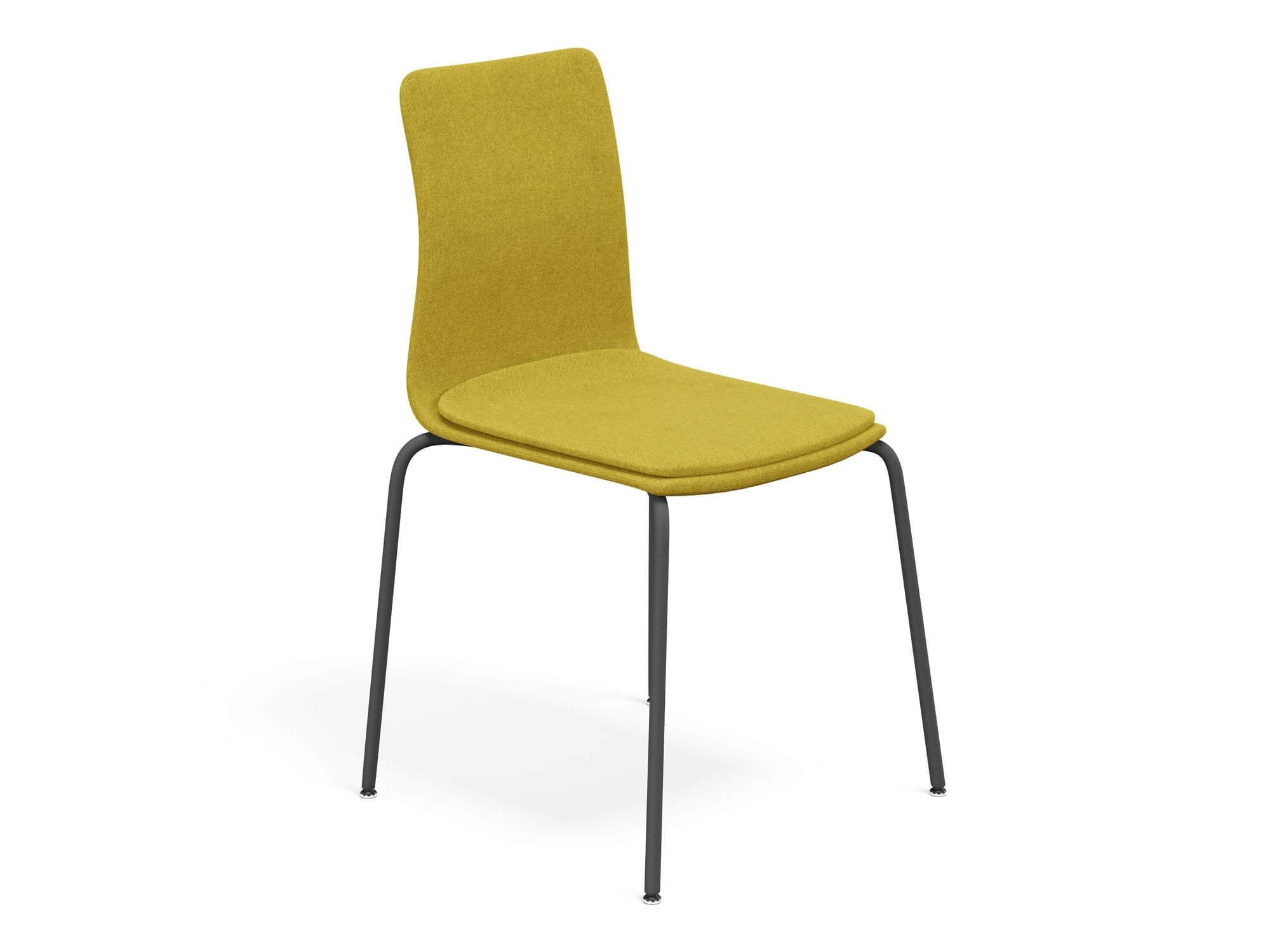 Linar Plus Upholstered Chair, Metal Legs