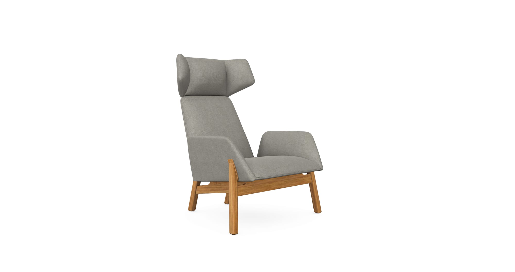 Manta Armchair Lounge, Wooden Leg (MA1Z)