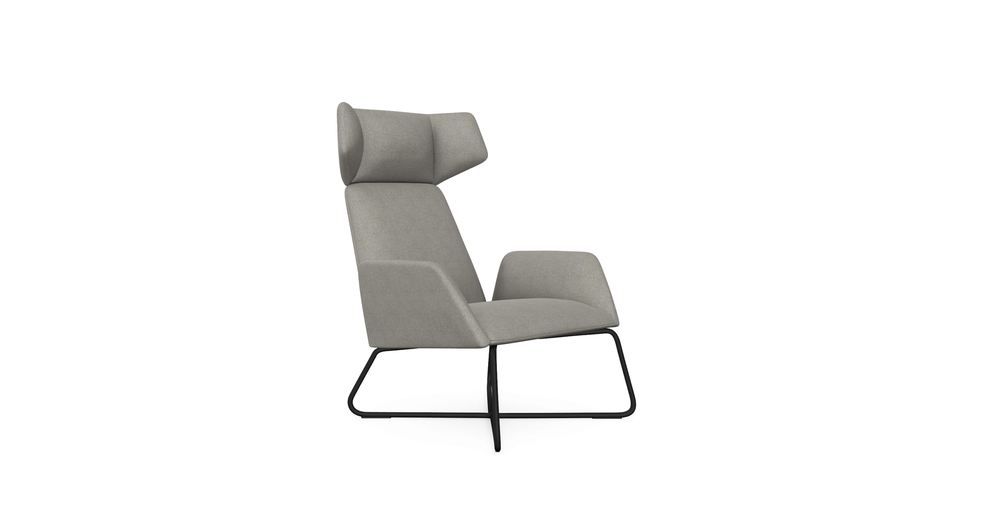 Manta Armchair Lounge, Metal Legs (MA1Z)