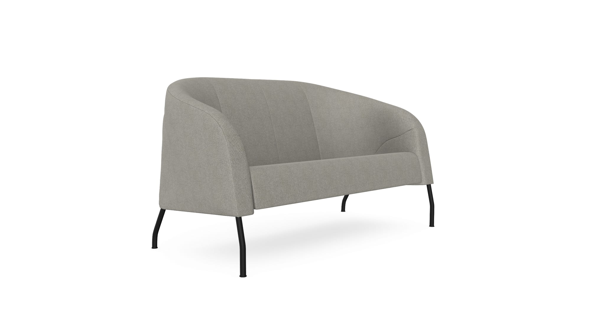 Mula 2 Seater Sofa, Metal Legs