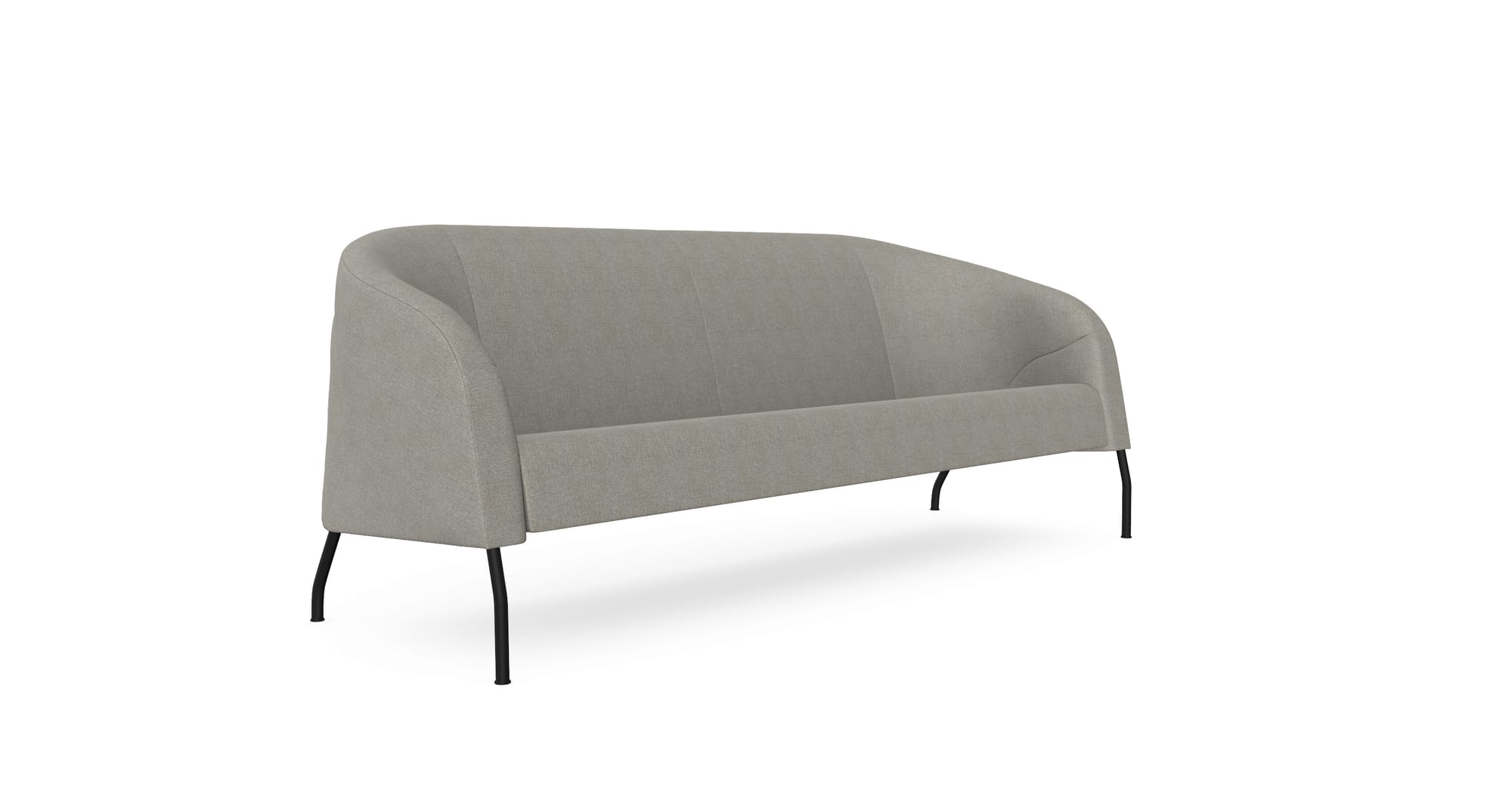 Mula 3 Seater Sofa, Metal Legs