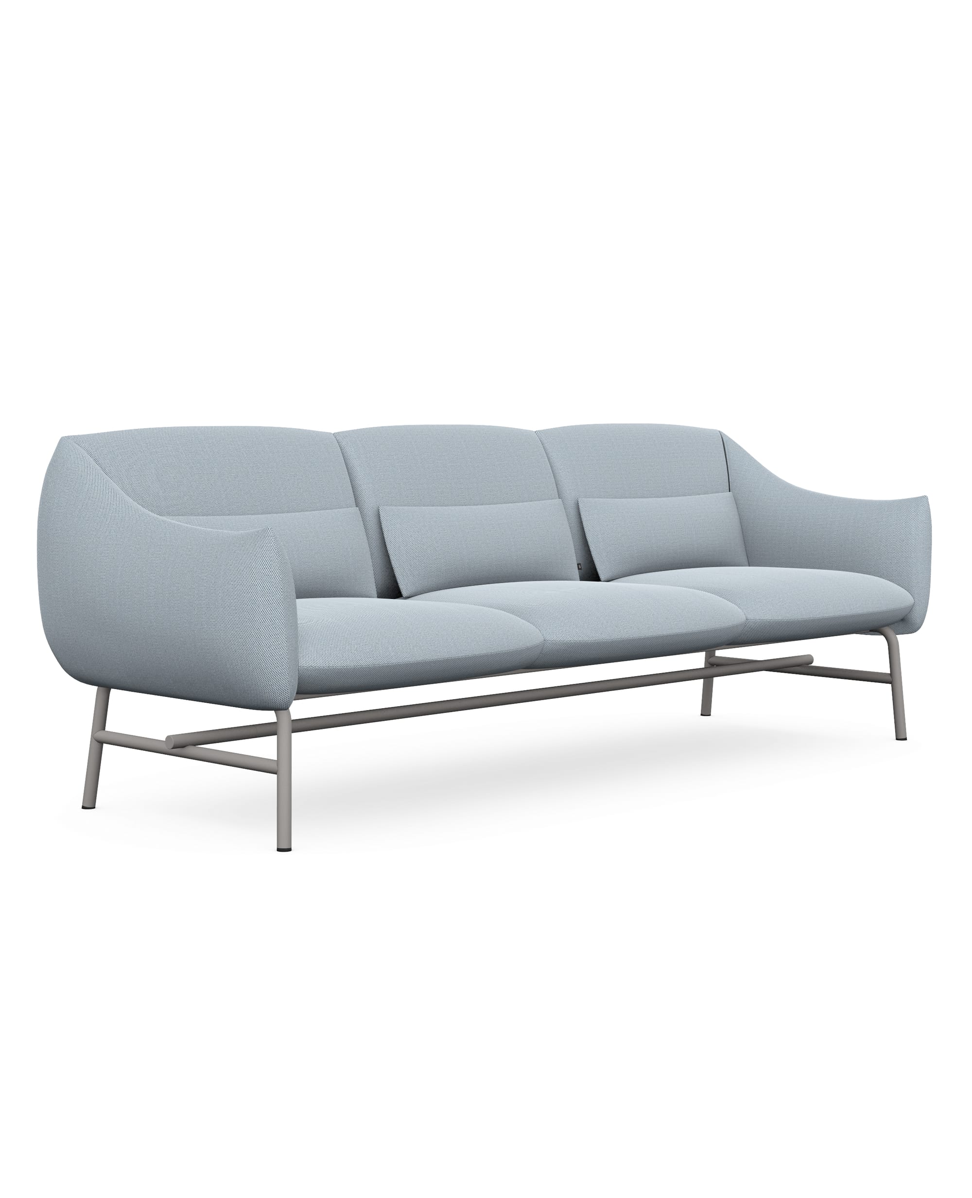 Lua Three Seats Metal Legs