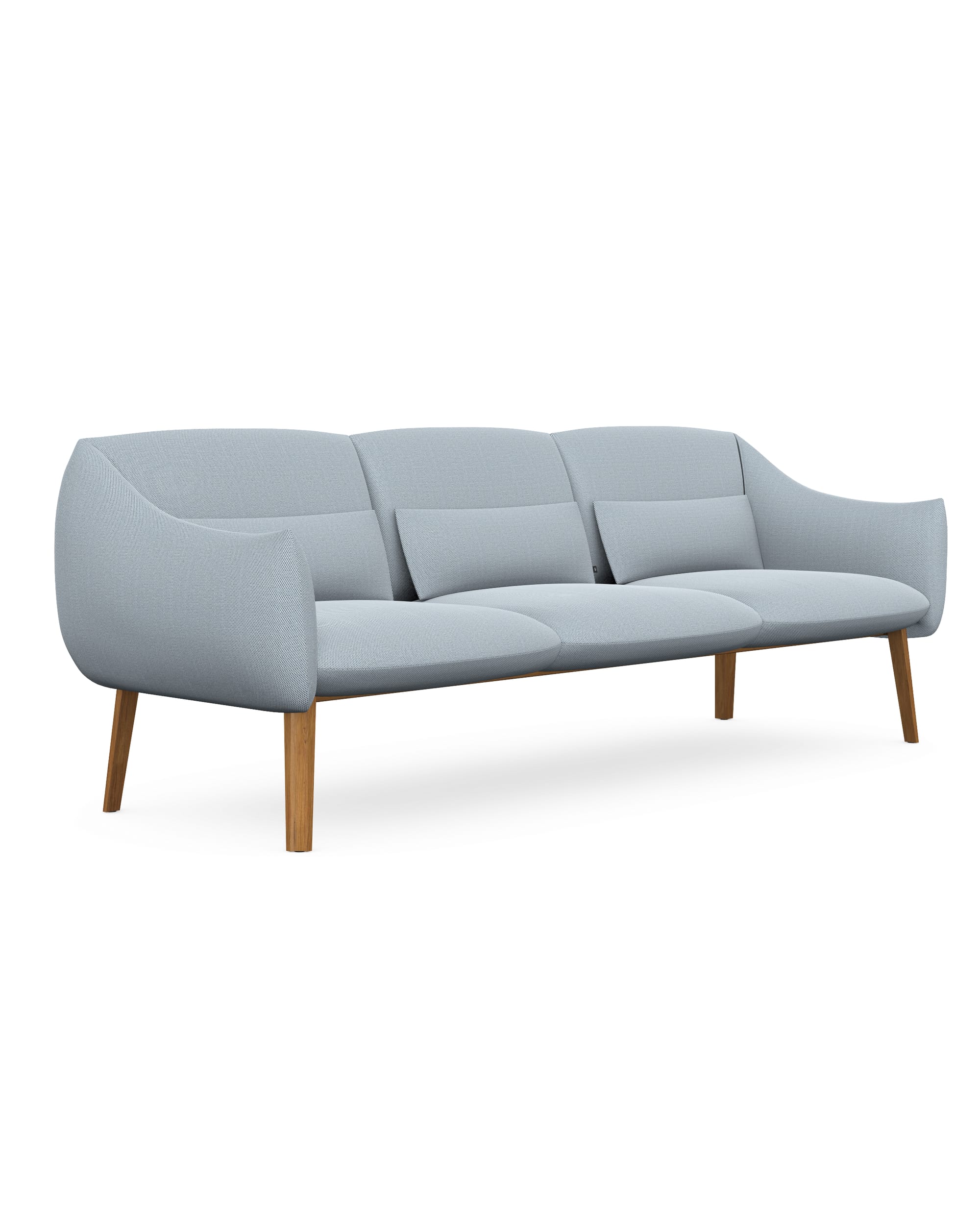 Lua Three Seats Wooden Legs