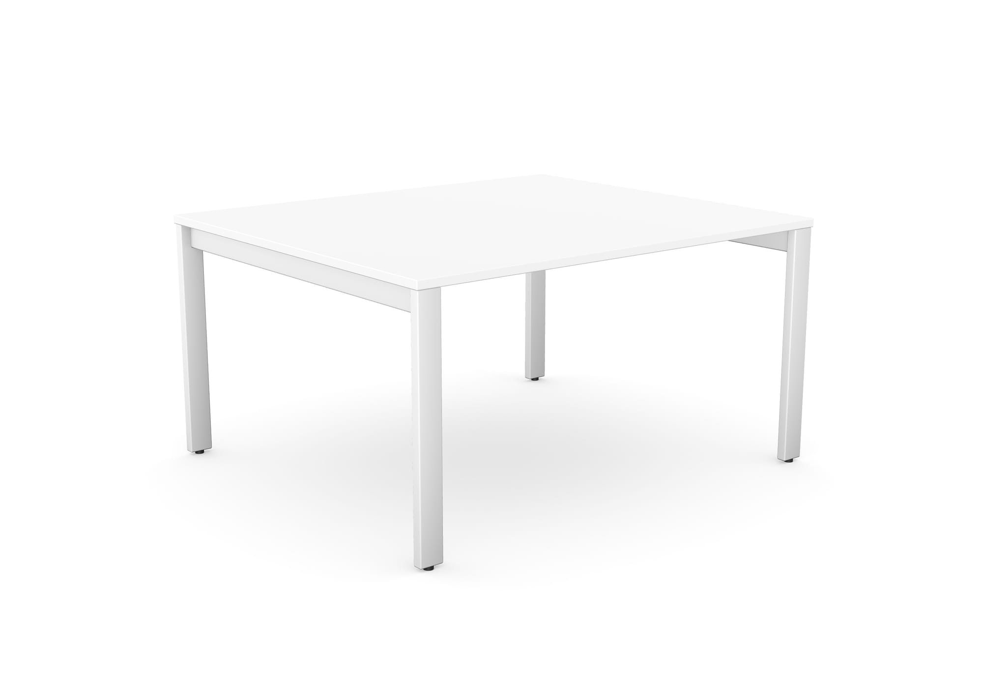 Switch Single Piece Straight Meeting Table & Large Table Starter Section, Open Leg